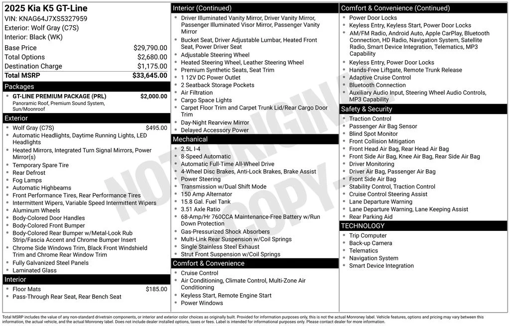 Used 2025 Gray Kia GT-Line image 4