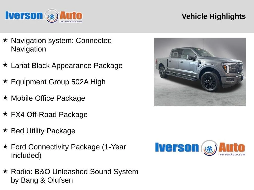 Used 2026 Carbonized Gray Ford LARIAT image 2