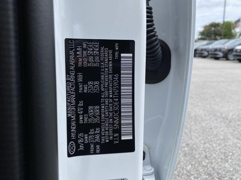 New 2026 White Pearl Hyundai SEL Premium FWD image 35