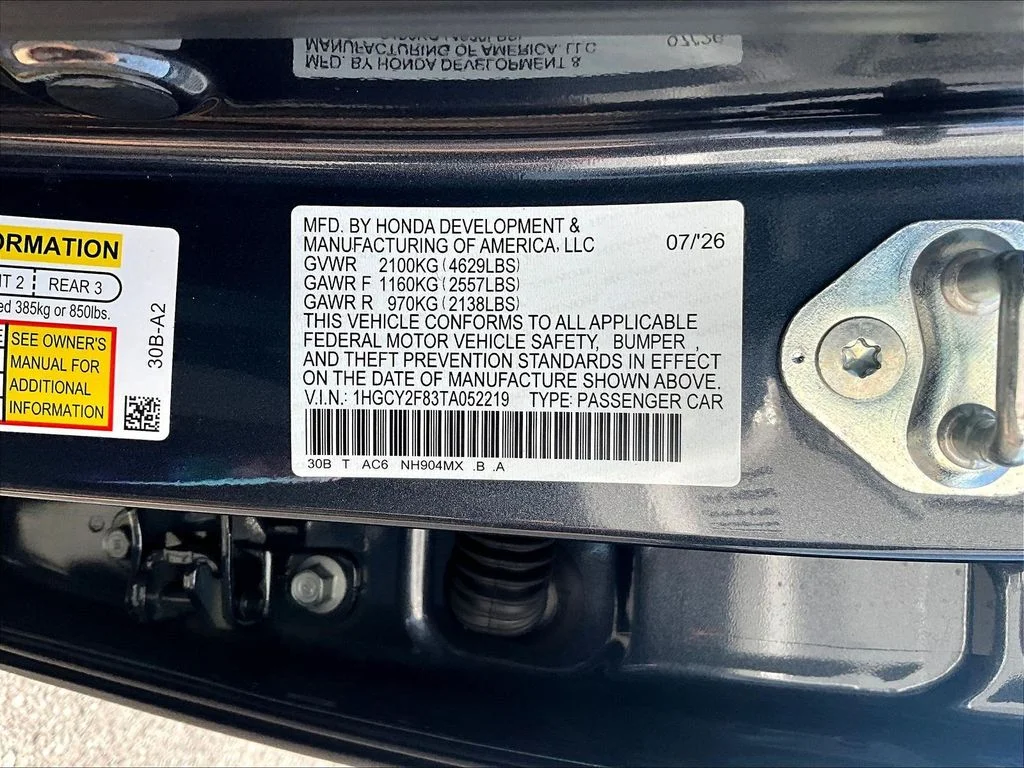 New 2026 Meteorite Gray Metallic Honda Touring Hybrid image 19
