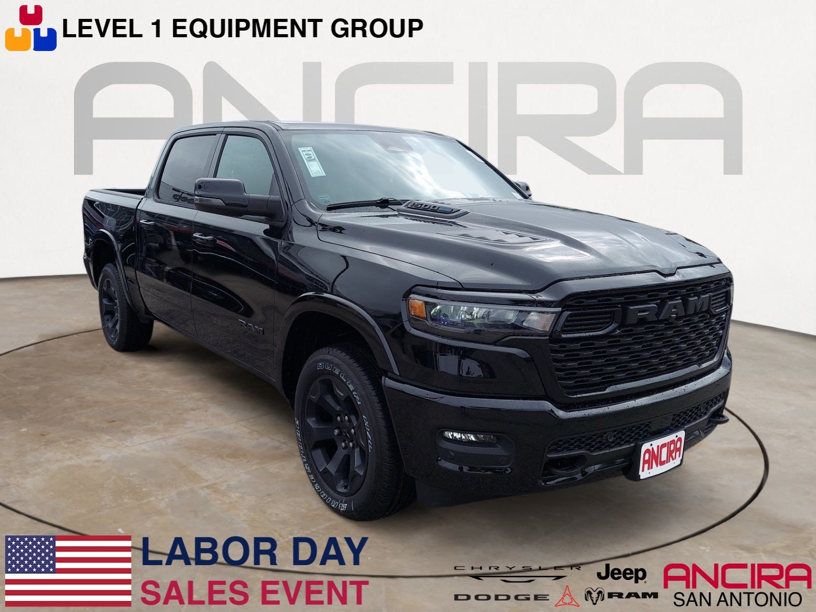New 2026 Diamond Black Crystal Pearlcoat RAM Lone Star image 1