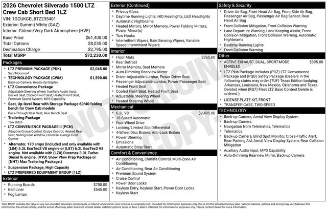 Used 2026 Summit White Chevrolet LTZ image 41