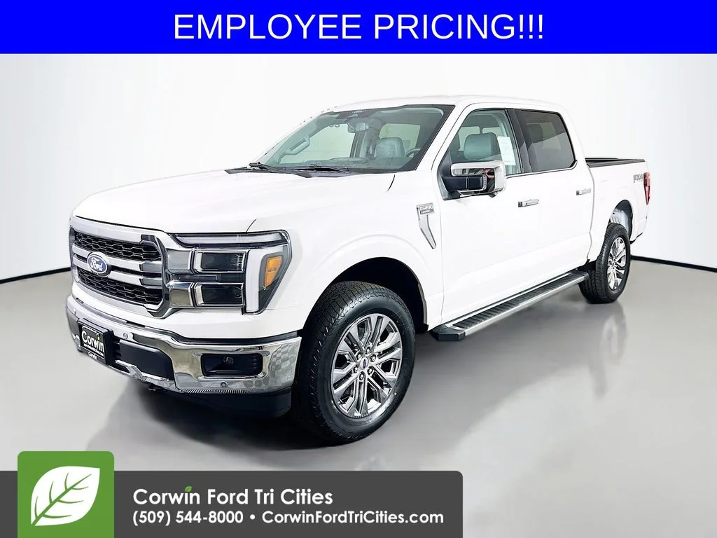New 2026 Star White Metallic Tri-Coat Ford Lariat image 5