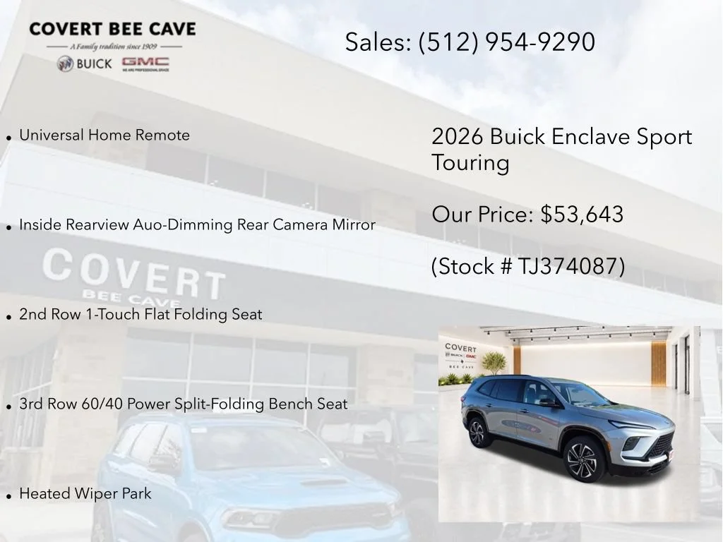 New 2026 Buick Enclave Sport Touring, photo 13