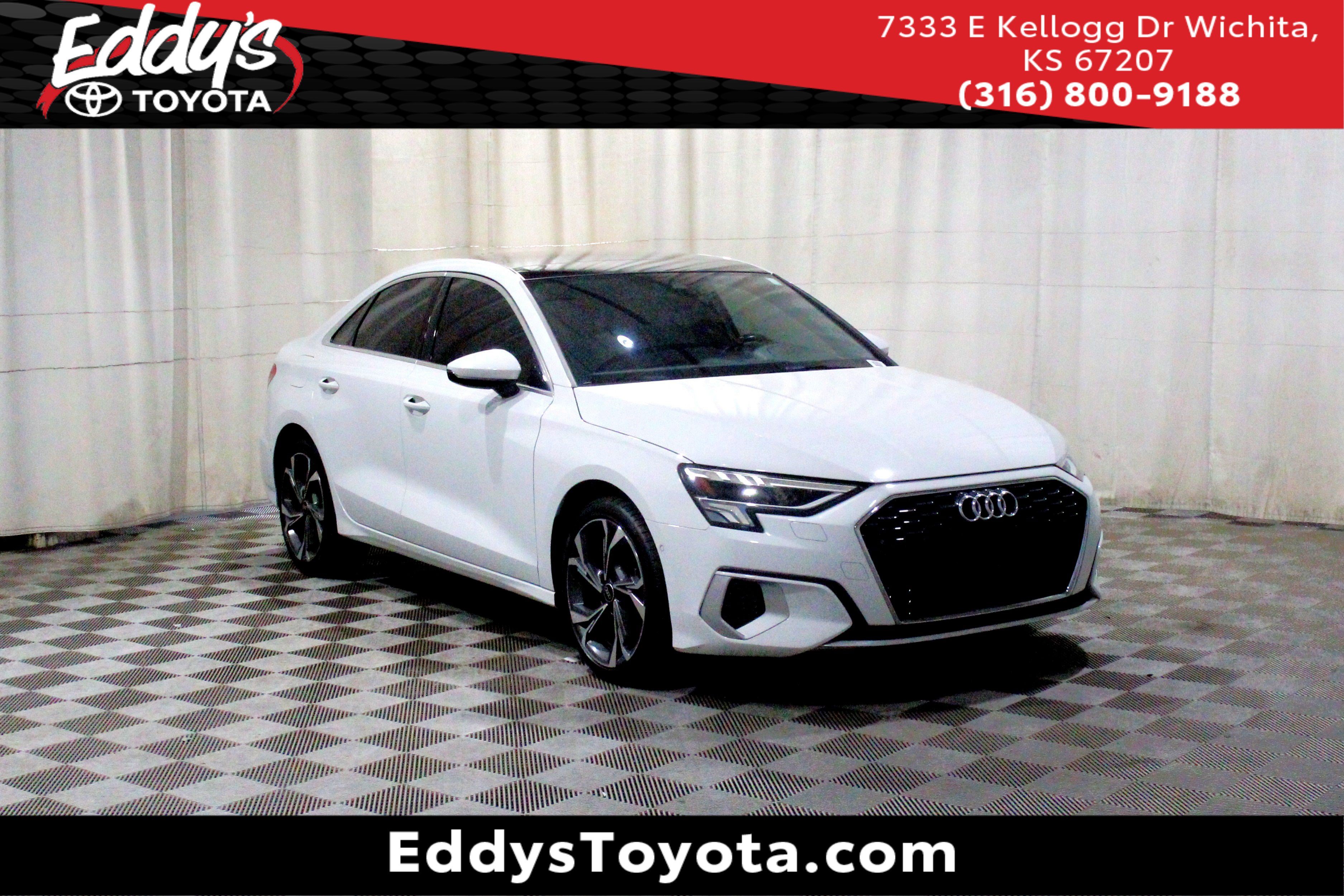 Used 2022 Glacier White Metallic Audi Premium Plus image 1