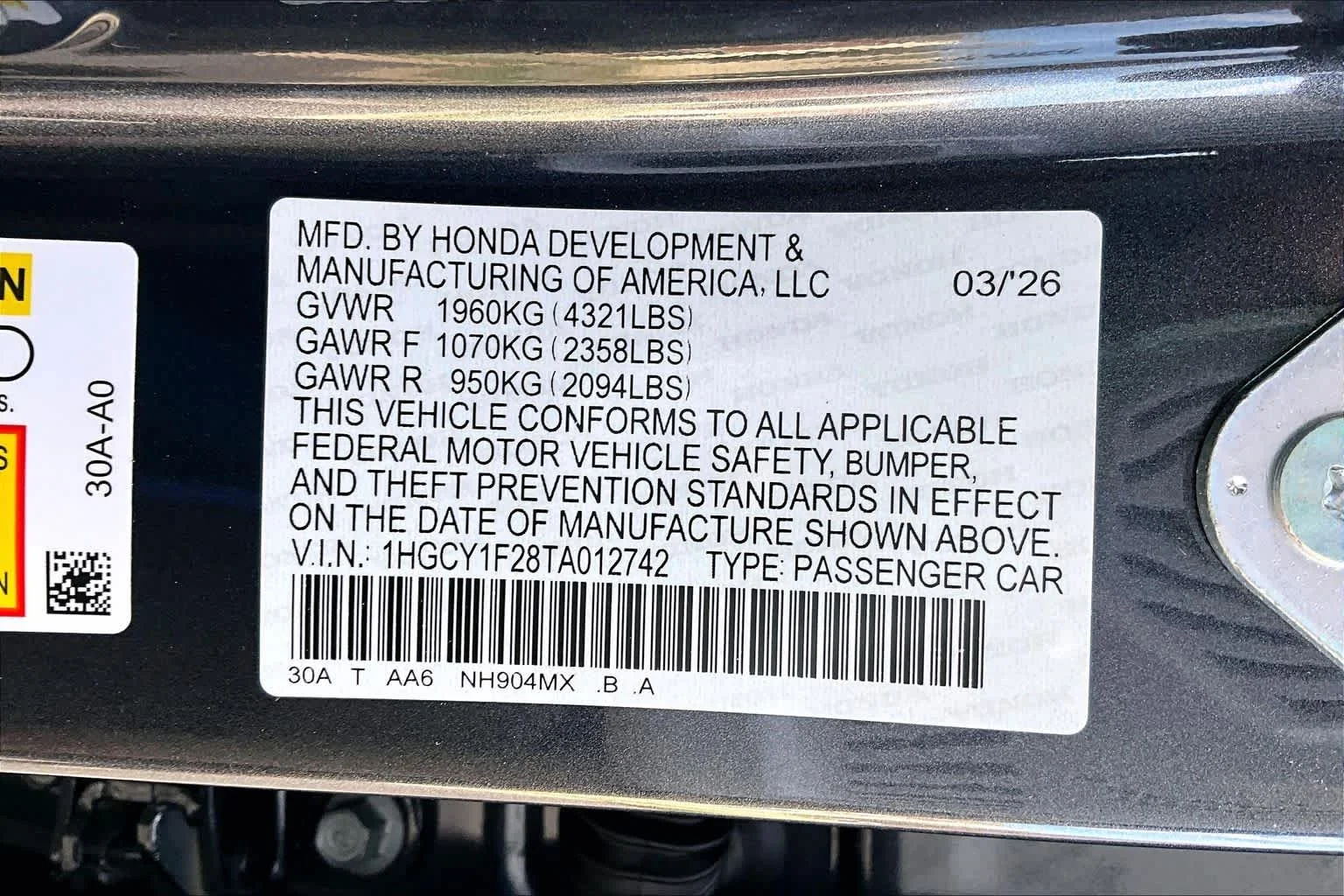 New 2026 Meteorite Gray Metallic Honda LX image 21