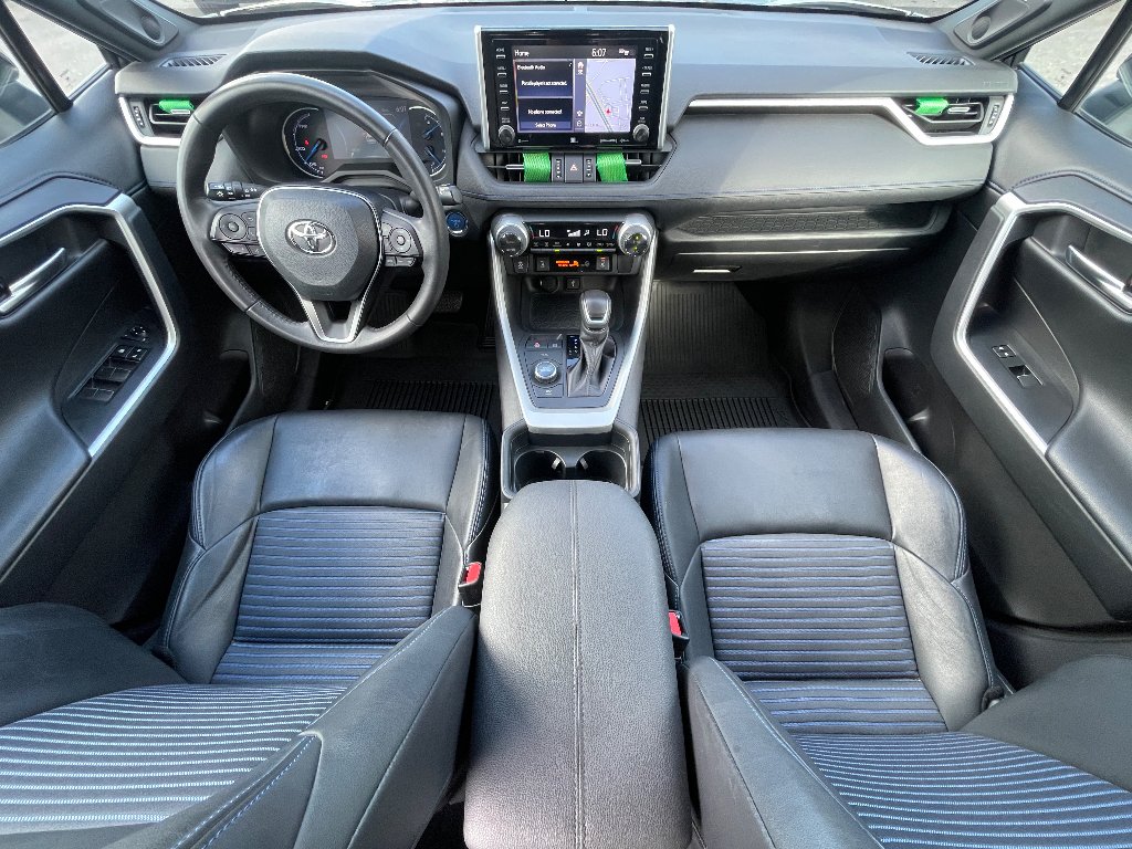 Used 2021 Silver Sky Metallic/Midnight Black Metallic Toyota Hybrid XSE image 2