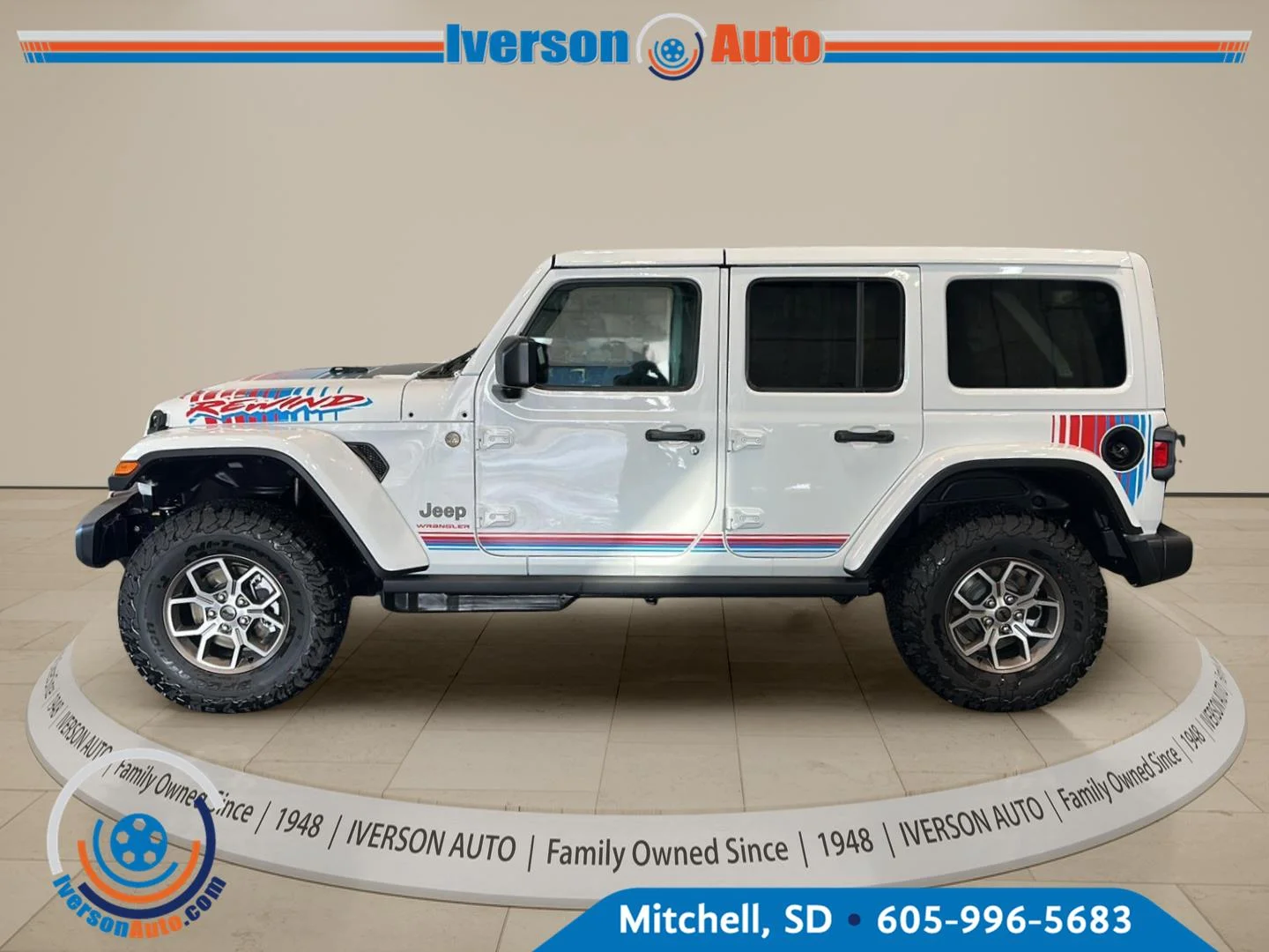 New 2027 Bright White Clear-Coat Paint Jeep REWIND 4 DOOR 4X4 image 4
