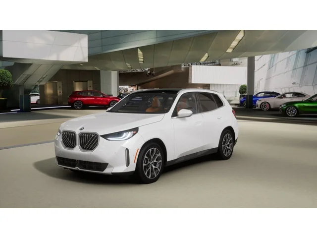 2026 BMW X3 30 xDrive in Mineral White Metallic — front three-quarter view