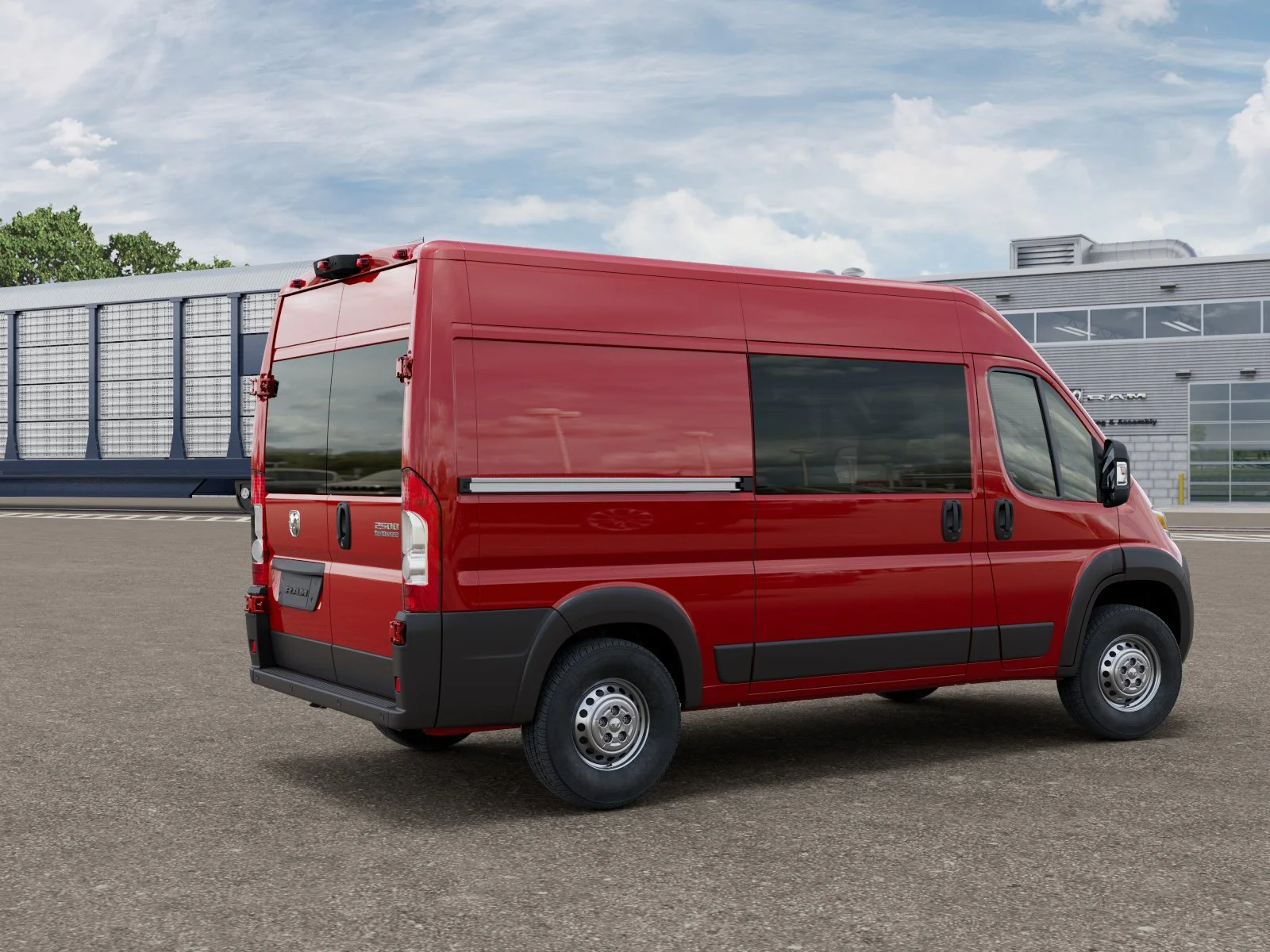 New 2026 Flame Red Clearcoat RAM High Roof image 2