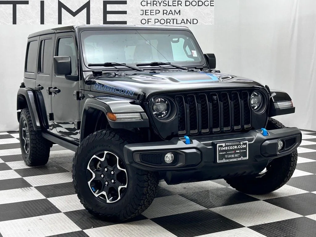 Used 2023 Black Jeep Rubicon 4xe image 1