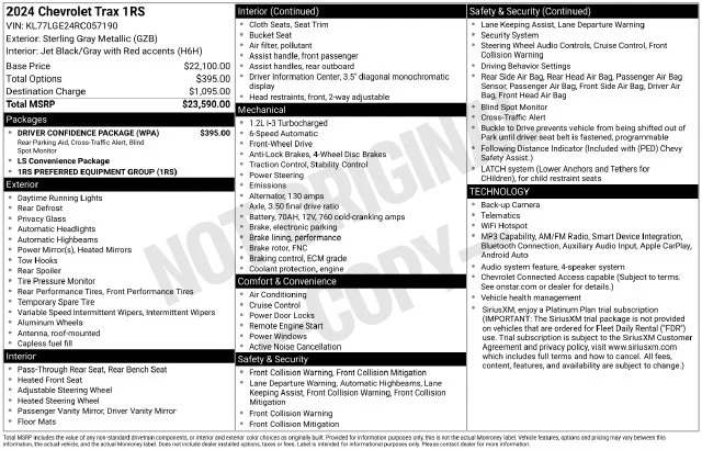 Used 2024 Gray Chevrolet 1RS image 11