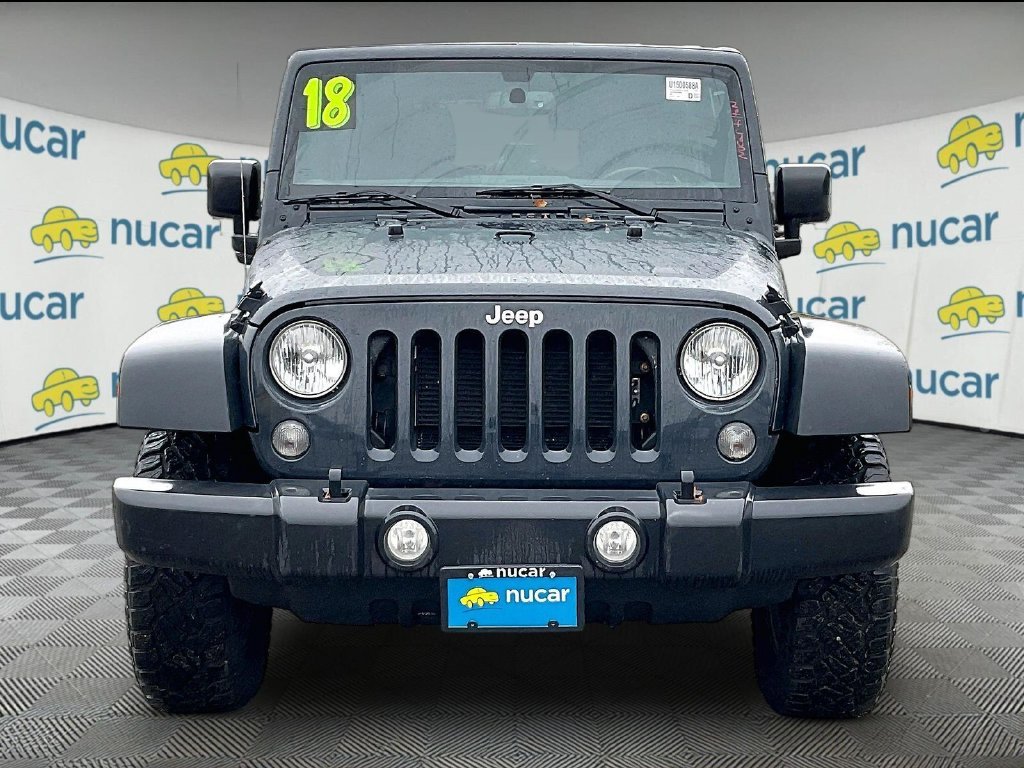 Used 2018 Jeep Wrangler JK Unlimited Sport S with VIN 1C4BJWDG3JL809086 for sale in Tilton, NH
