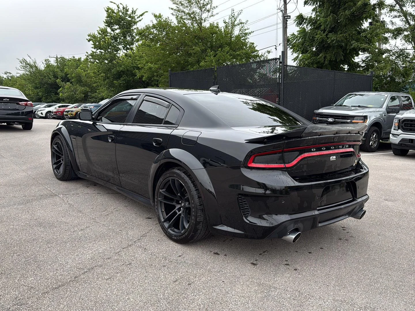 Used 2020 Pitch Black Clearcoat Dodge Scat Pack Widebody image 5
