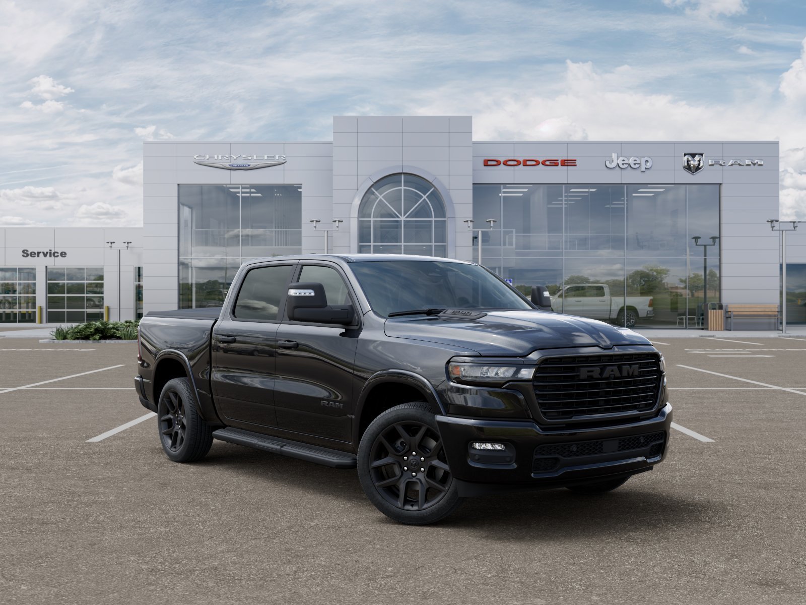 New 2026 Diamond Black Crystal Pearl-Coat Exterior Paint RAM Laramie image 35