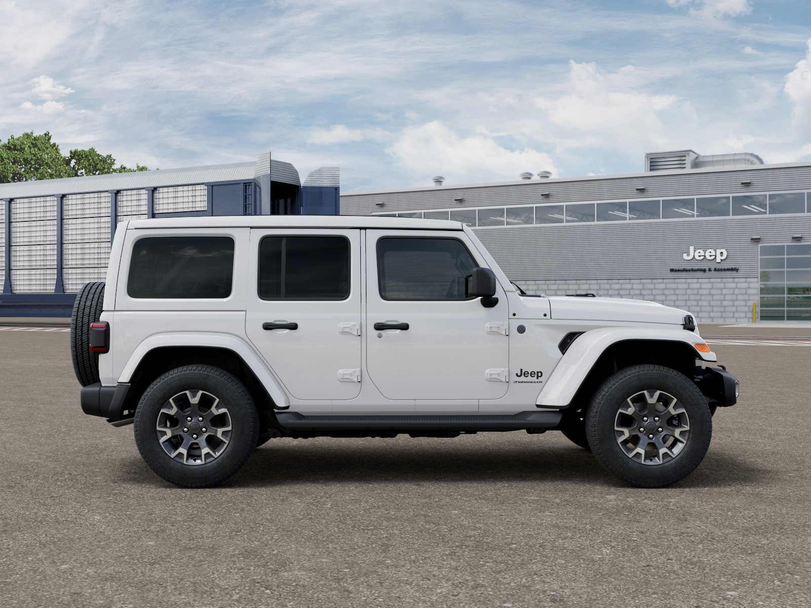 New 2026 Bright White Clear-Coat Exterior Paint Jeep Sahara image 12
