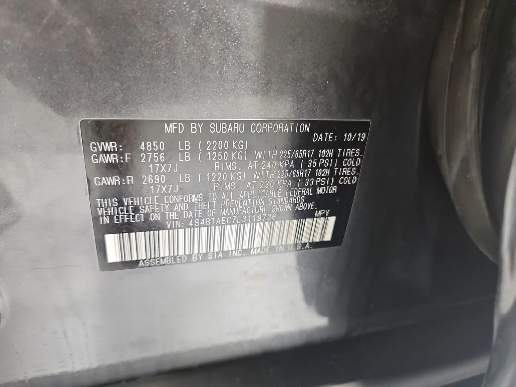 Used 2020 Gray Subaru Premium image 31