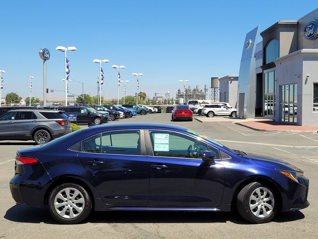 Used 2021 Blue Toyota LE image 3
