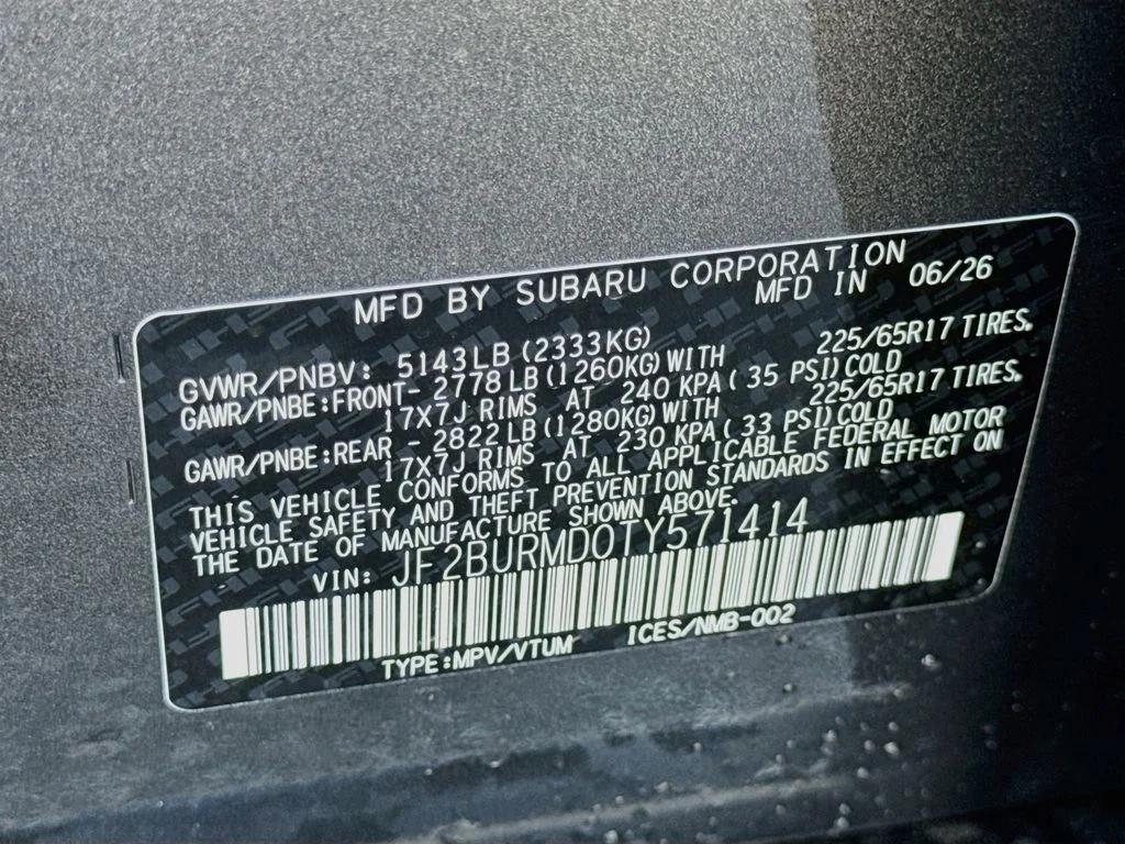 New 2026 Gray Subaru Wilderness image 43