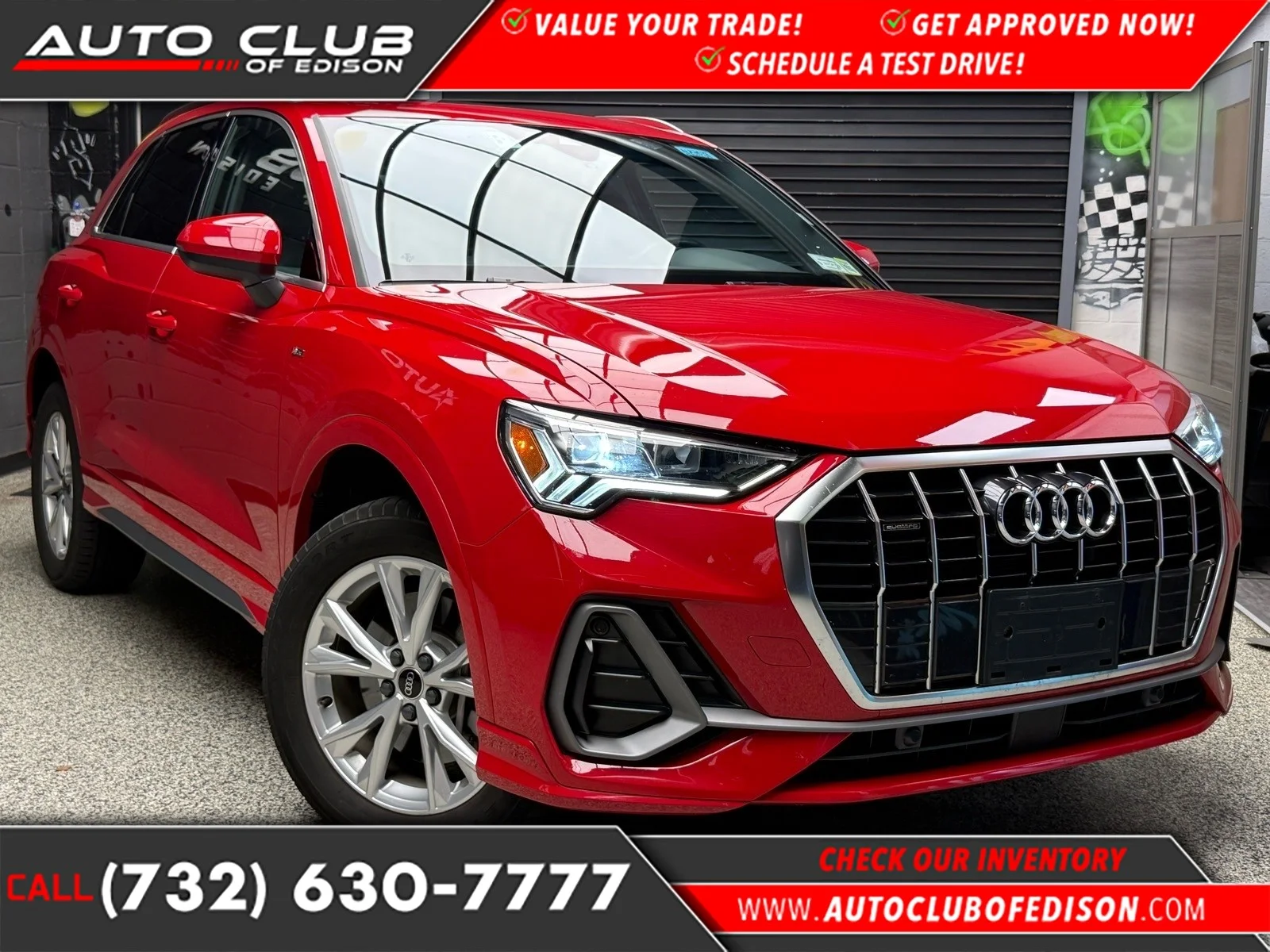 Used 2024 Progressive Red Metallic (b1b1) Audi quattro S line Premium 45 TFSI image 1