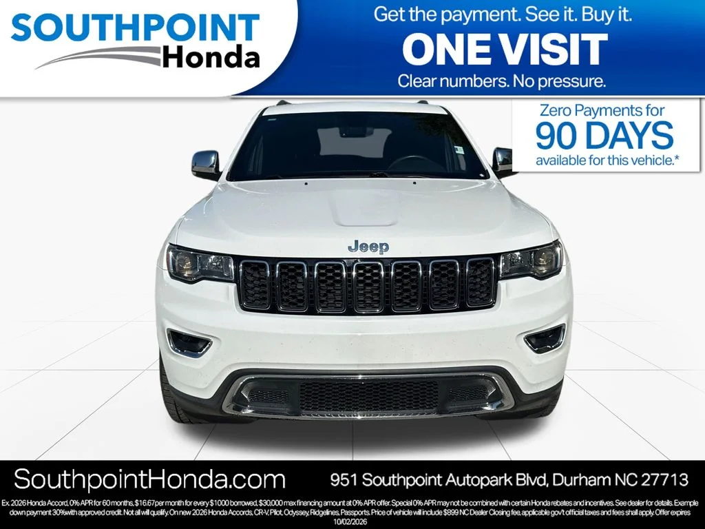 Used 2018 Bright White Clearcoat Jeep Limited image 2