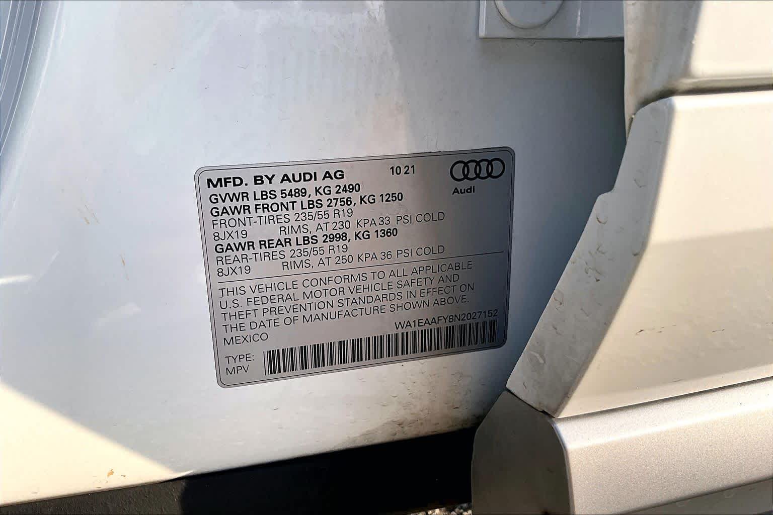 Used 2022 Glacier White Metallic Audi S line Premium Plus image 32