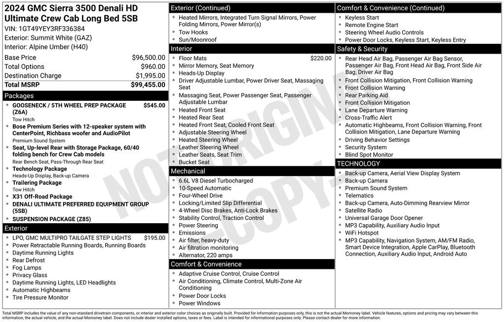 2024 GMC Sierra 3500HD Denali Ultimate - Photo 25