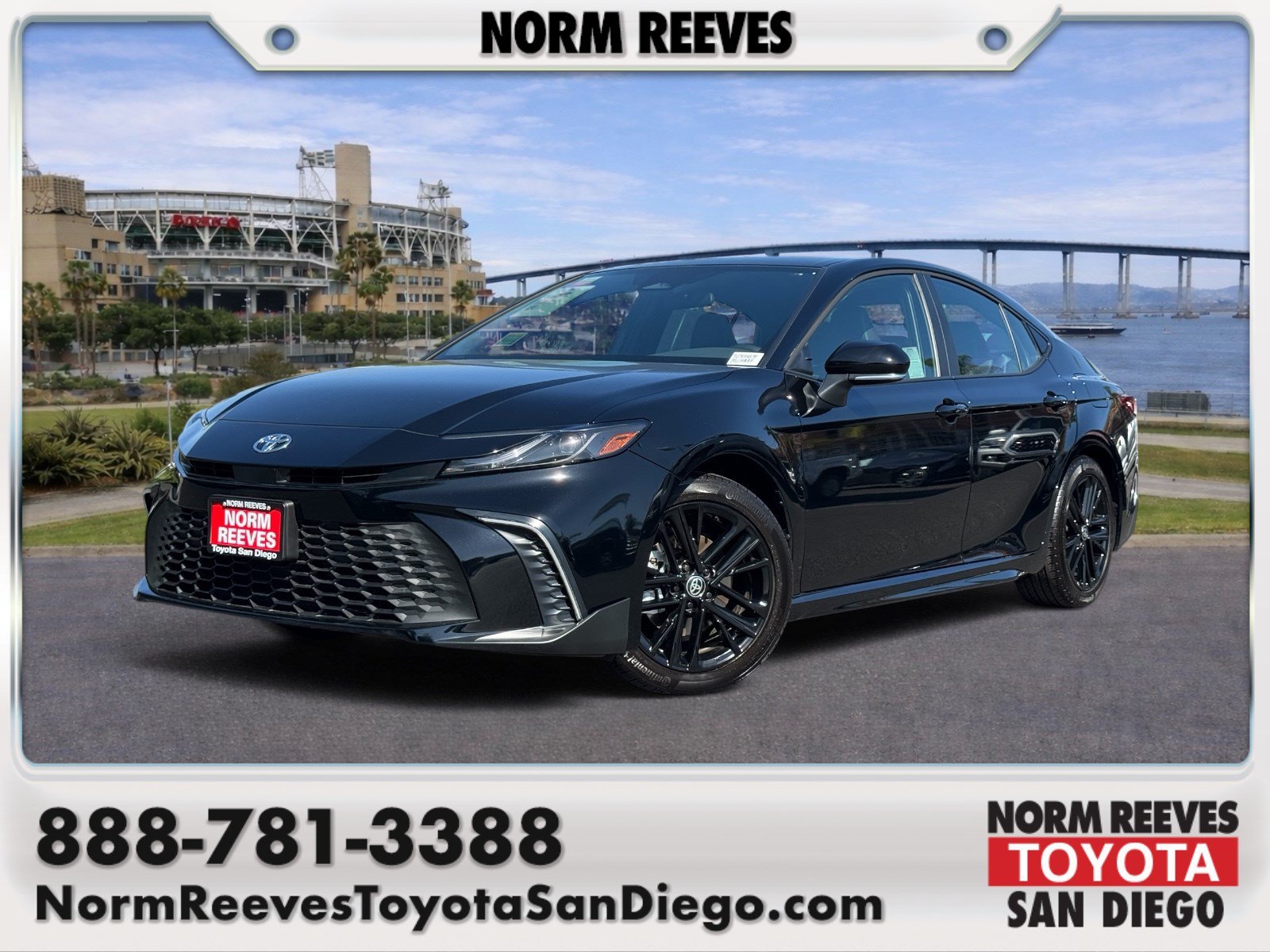 Certified Used 2026 Midnight Black Metallic Toyota SE image 1
