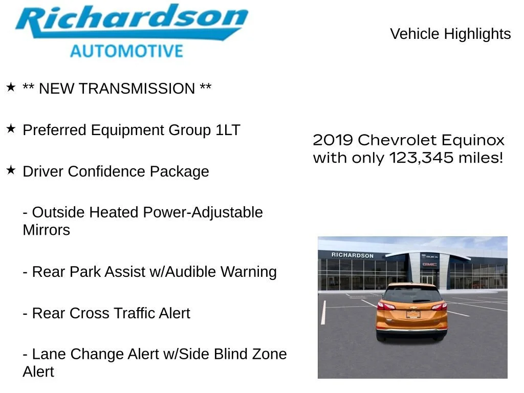 Certified Used 2019 ORANGE BURST METALLIC Chevrolet LT image 11