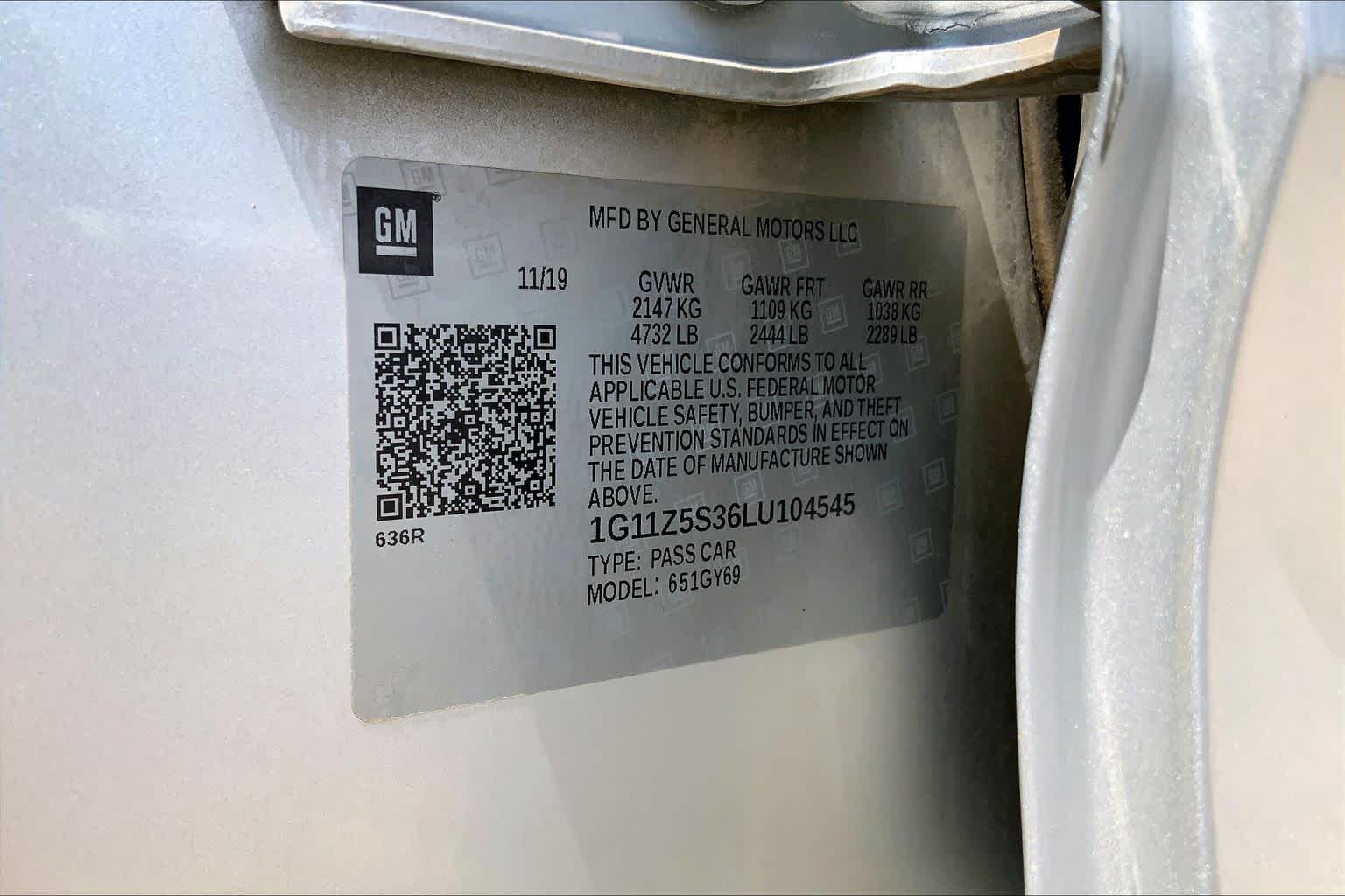 Used 2020 Silver Ice Metallic Chevrolet LT image 37