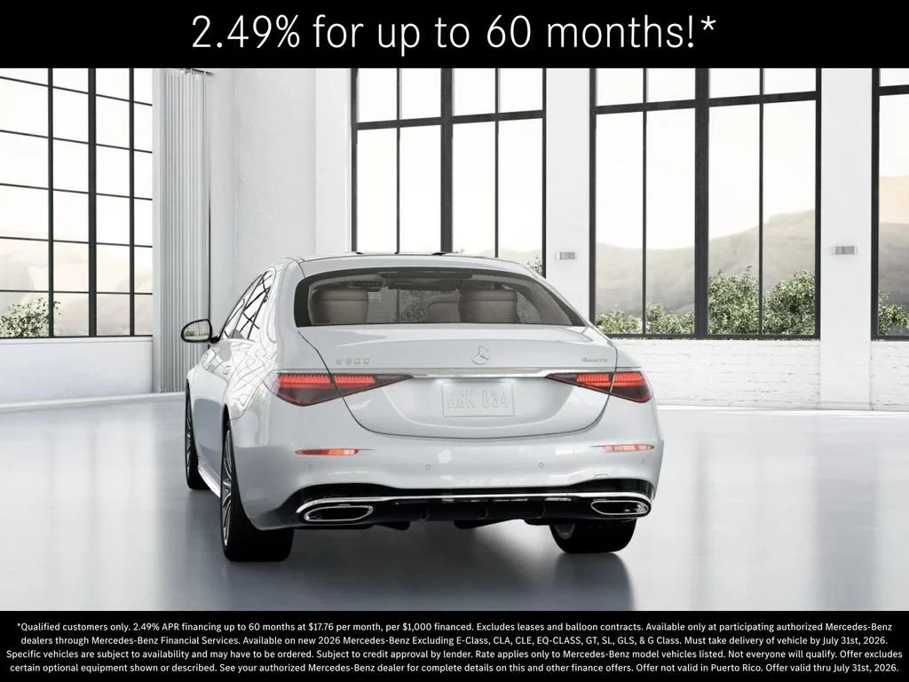New 2026 MANUFAKTUR Moonlight White Metallic Mercedes-Benz S 500 image 68