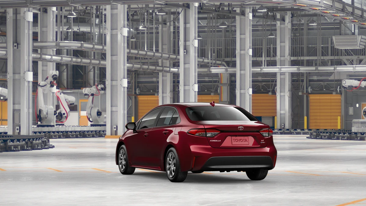 New 2027 Ruby Flare Pearl Toyota Hybrid LE image 7