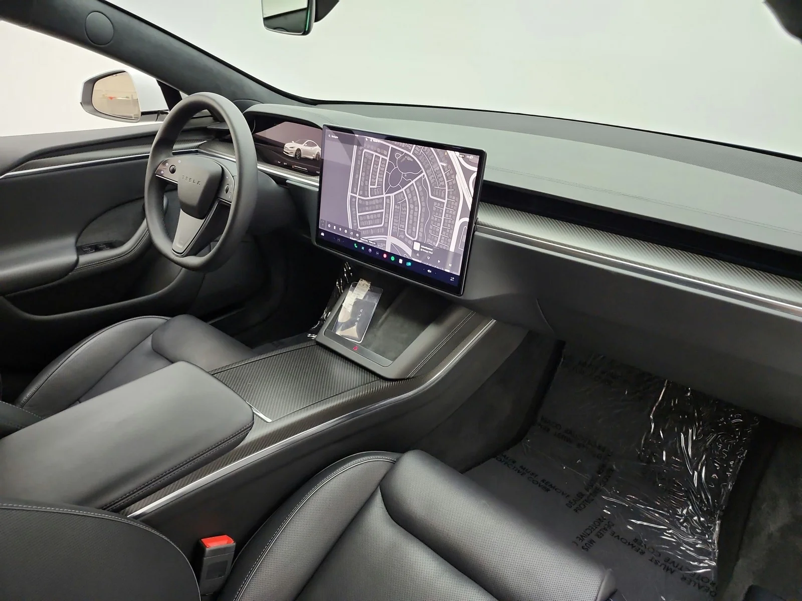 Used 2023 Pearl White Multi-Coat Tesla Plaid AWD image 21