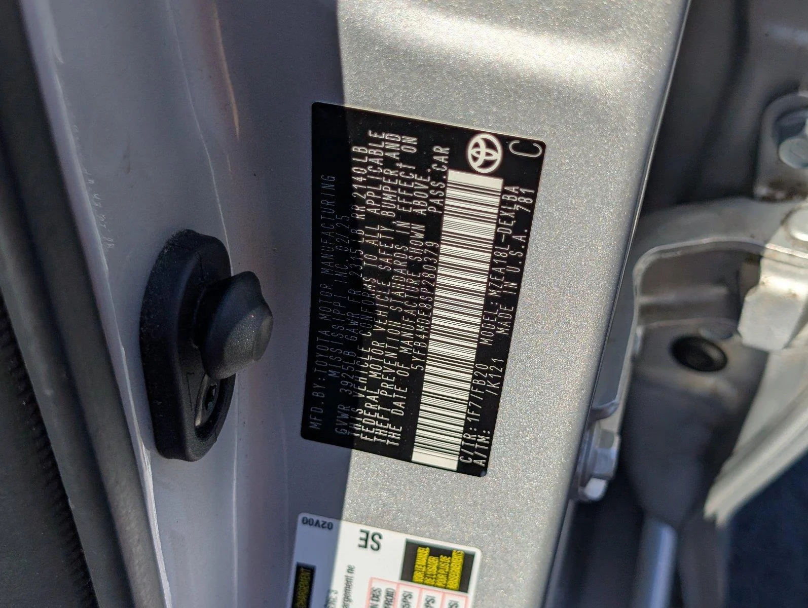 Used 2025 Classic Silver Metallic Toyota LE image 15