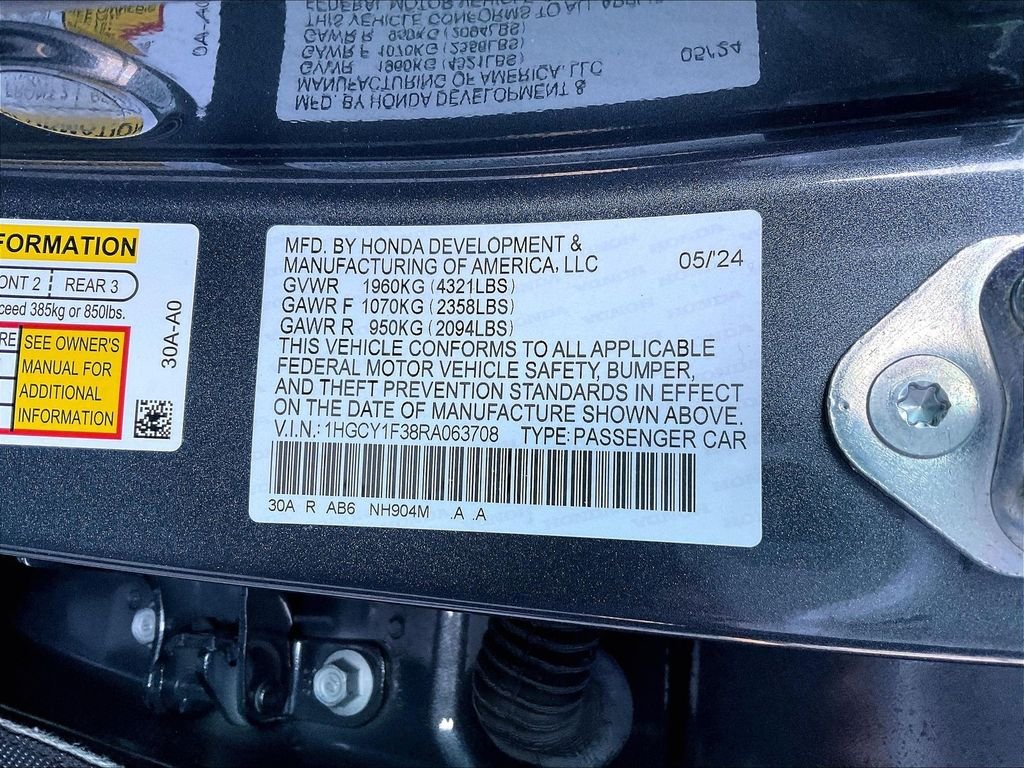 Used 2024 Gray Honda EX image 33