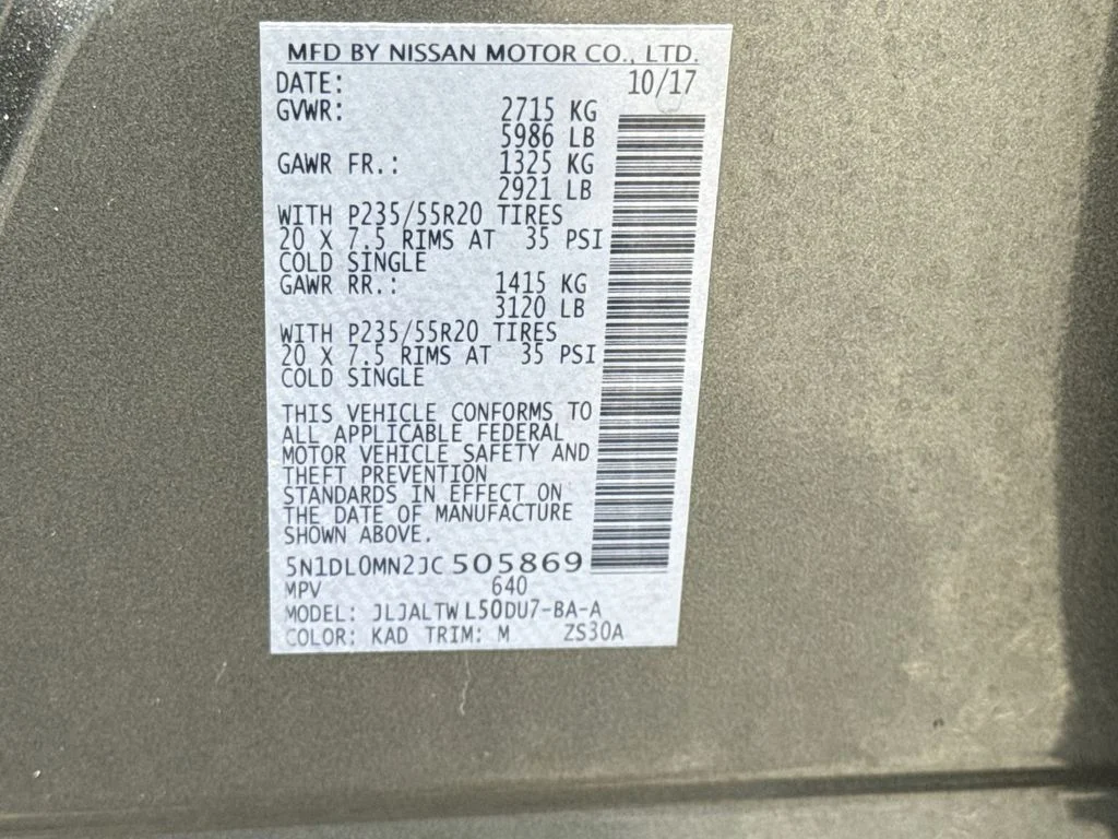 Used 2018 Gray INFINITI Base image 35