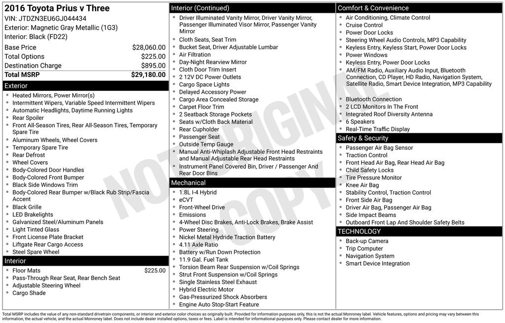 Used 2016 Gray Toyota Three image 30