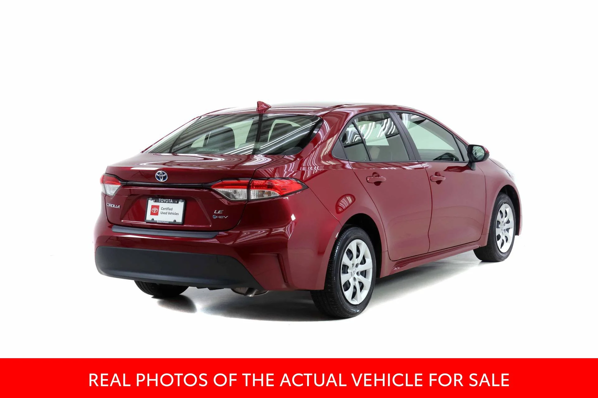 Certified Used 2025 Red Toyota LE image 2