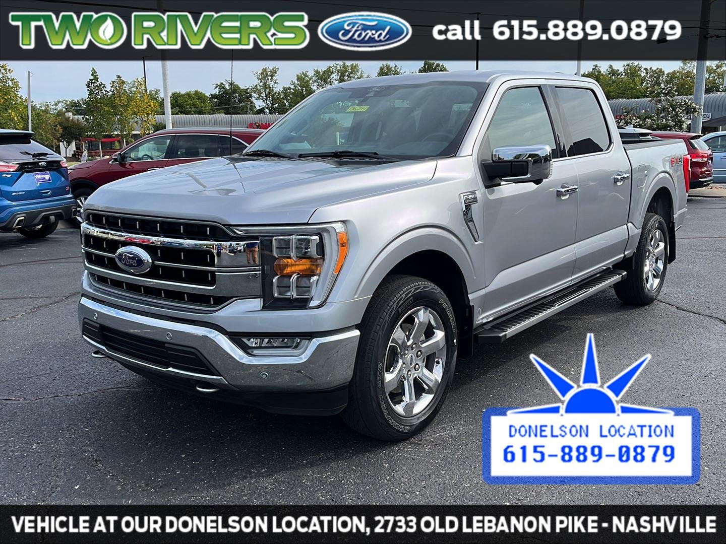 Used 2021 Iconic Silver Ford LARIAT image 4