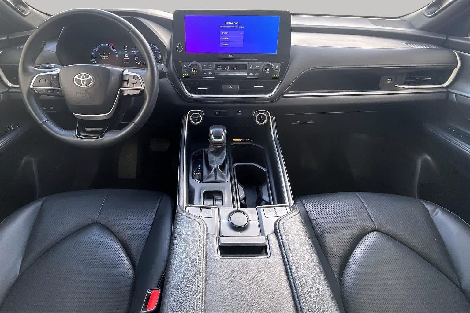 Used 2025 Midnight Black Metallic Toyota Hybrid Nightshade Edition image 16