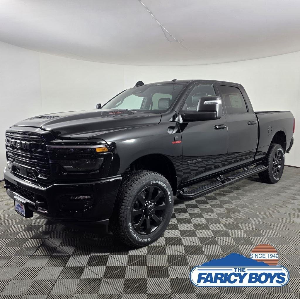 New 2025 Diamond Black Crystal Pearlcoat Ram Laramie image 2