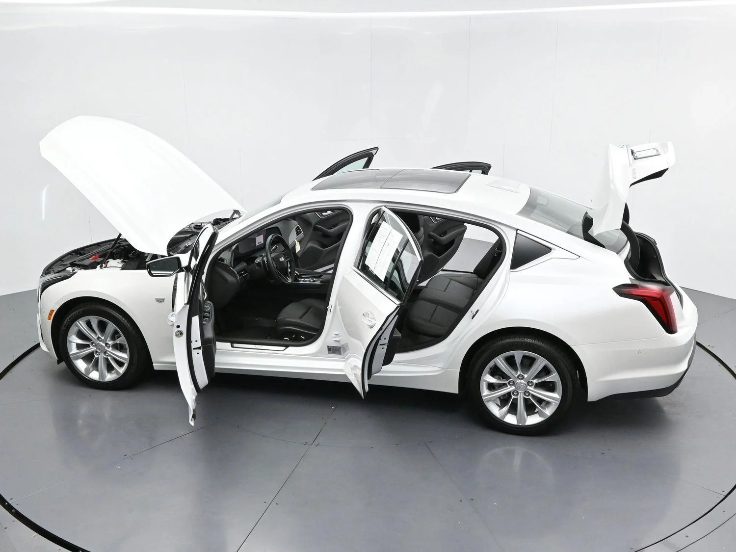 Used 2025 Crystal White Tricoat Cadillac Premium Luxury image 44
