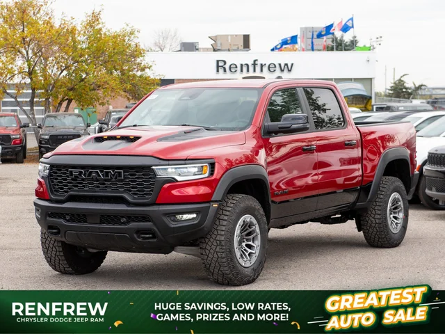2026 RAM 1500 RHO* Crew Cab 4x4, 540 HORSEPOWER, 35 Inch Tires, Bilstein Blackhawk E2