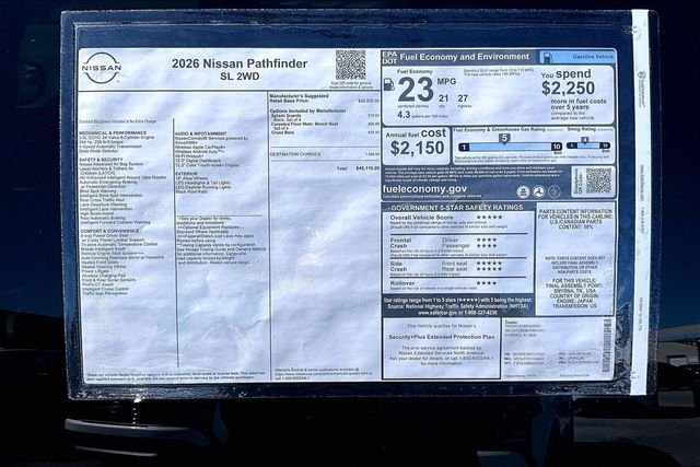 New 2026 Nissan Pathfinder SL 4D Sport Utility