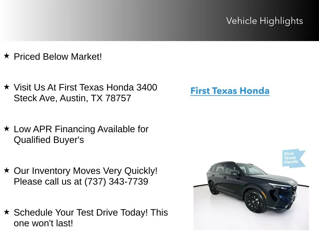 Certified Used 2026 Crystal Black Pearl Honda Sport-L image 9