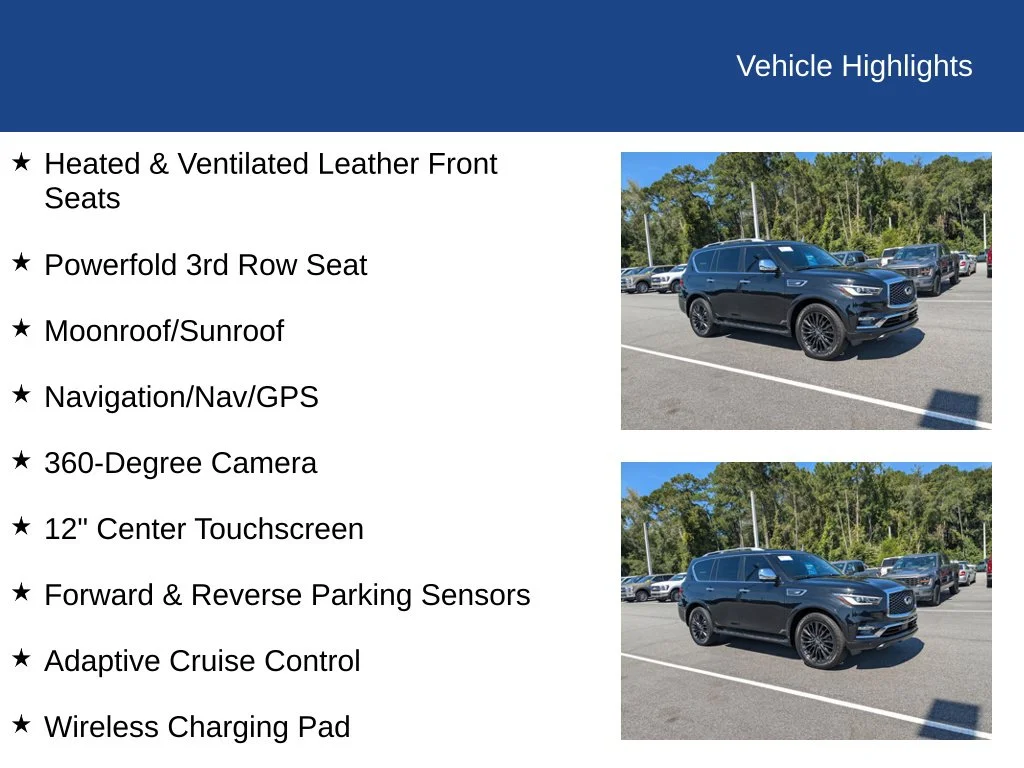 Used 2023 Black INFINITI Sensory image 31