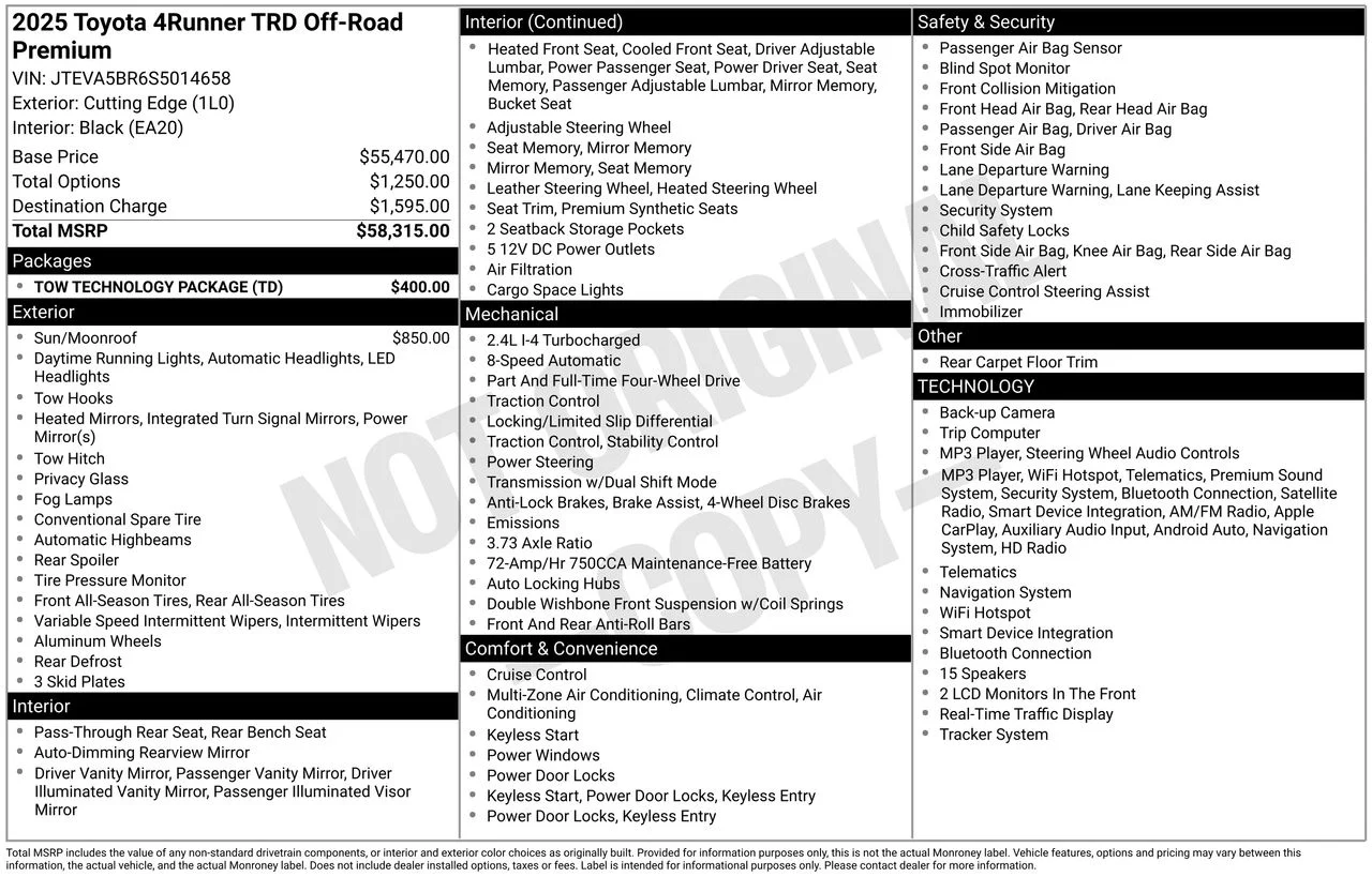 Used 2025  Toyota TRD Off-Road Premium image 55