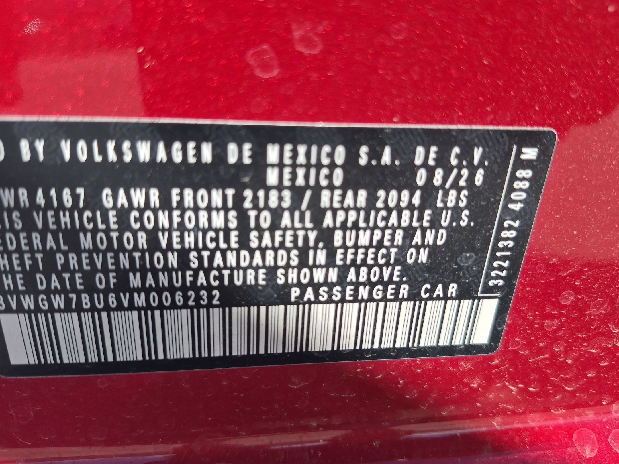 New 2027 Kings Red Metallic Volkswagen SEL image 17