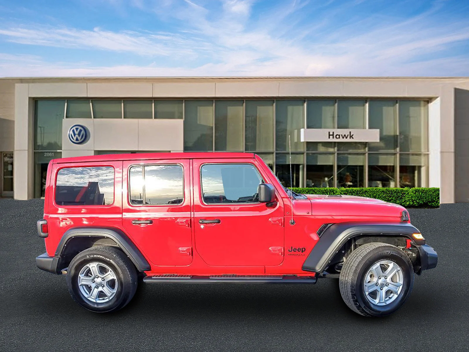 Used 2022 Firecracker Red Clearcoat Jeep Unlimited Sport S image 7