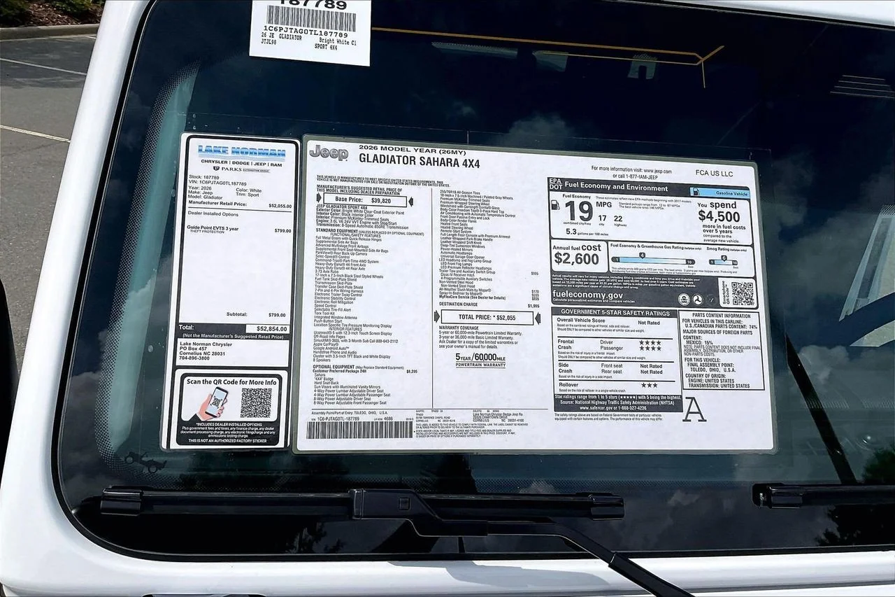 New 2026 Bright White Clearcoat Jeep Sahara image 35